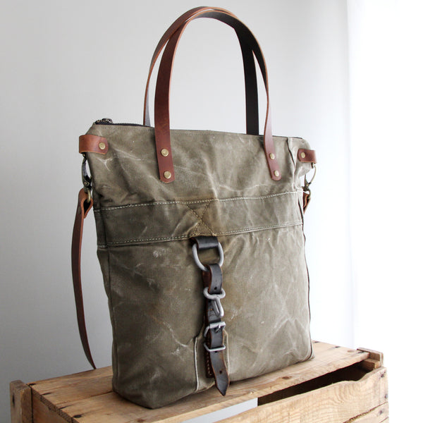 SOLD: Military Tote No. 13 – Pip Robins Accessories