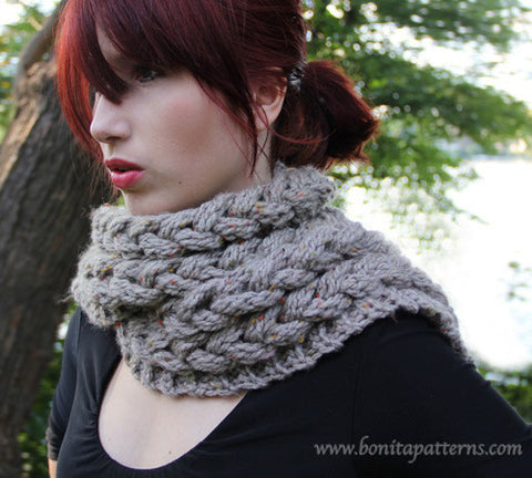 Knit-Look Braided Scarf – Bonita Patterns