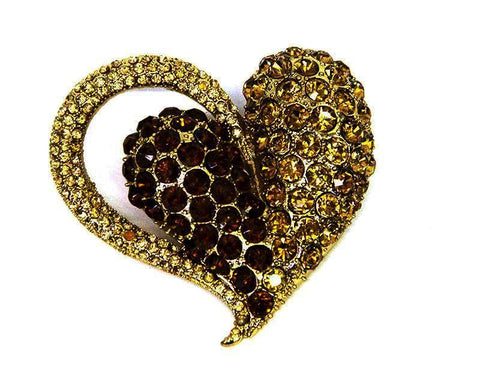 Large Amber Heart Brooch – Bonita Patterns
