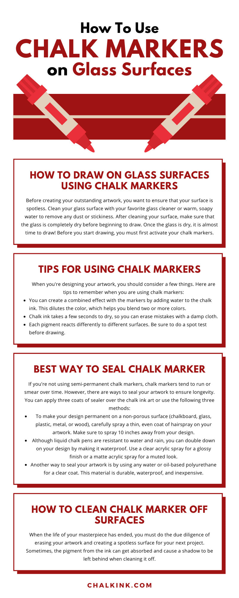 How To Use Chalk Markers on Glass Surfaces