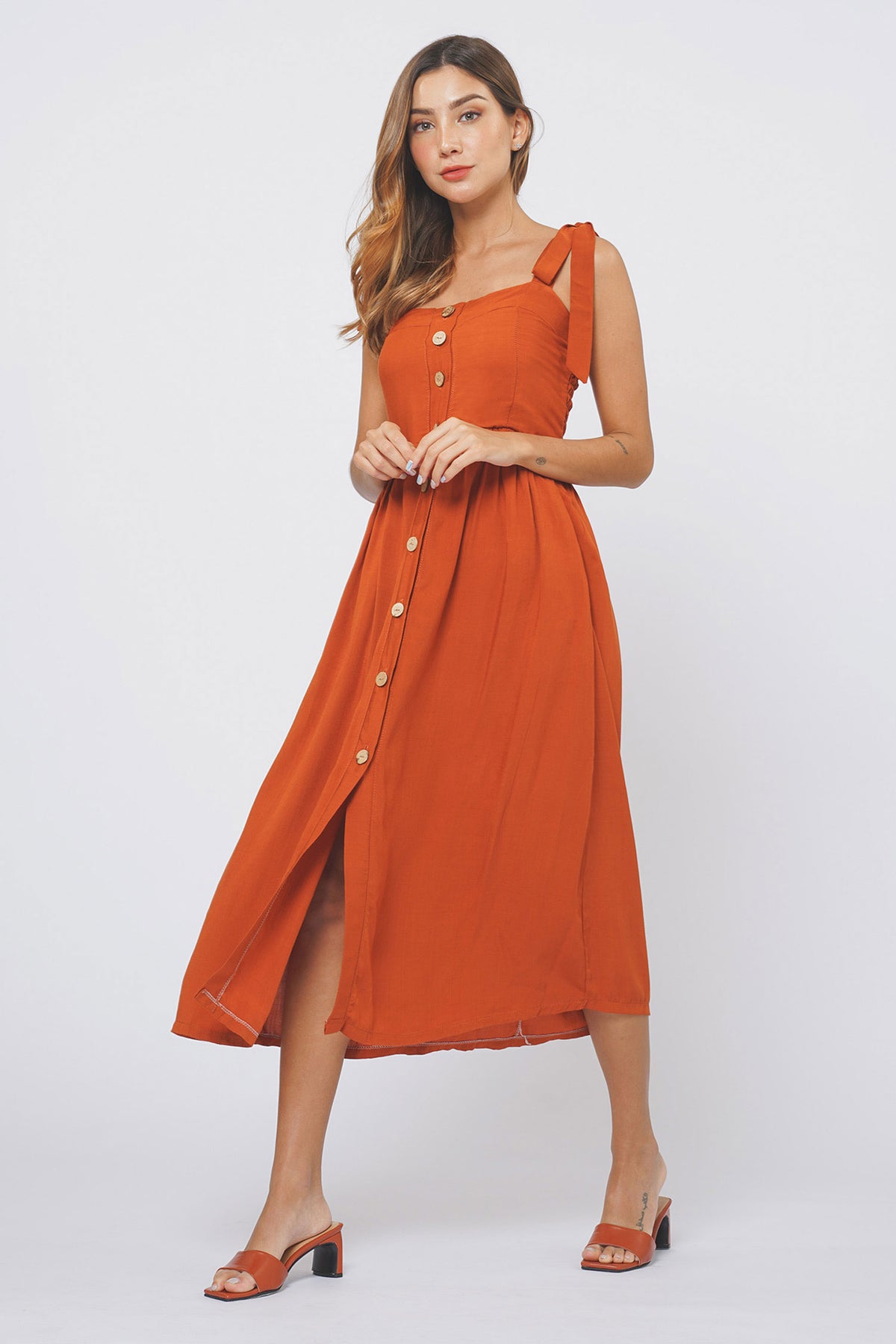 Audrey Dress- Apricot