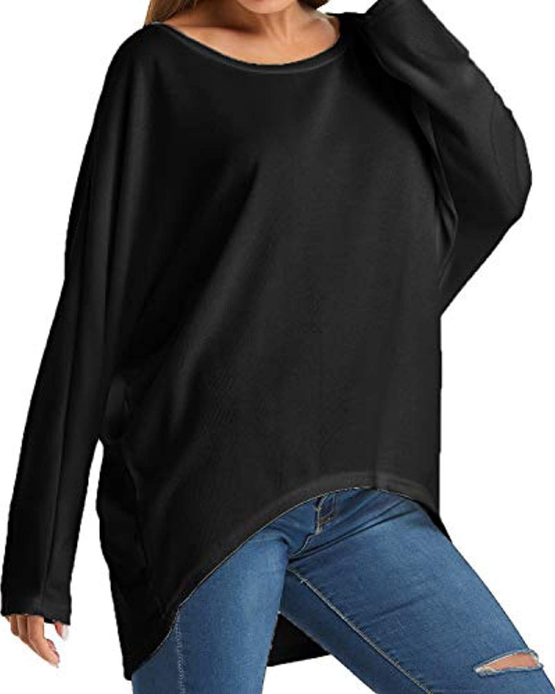 Women's Batwing Sleeve Off Shoulder Loose Oversized Baggy Tops Sweater –  Annabella Creations