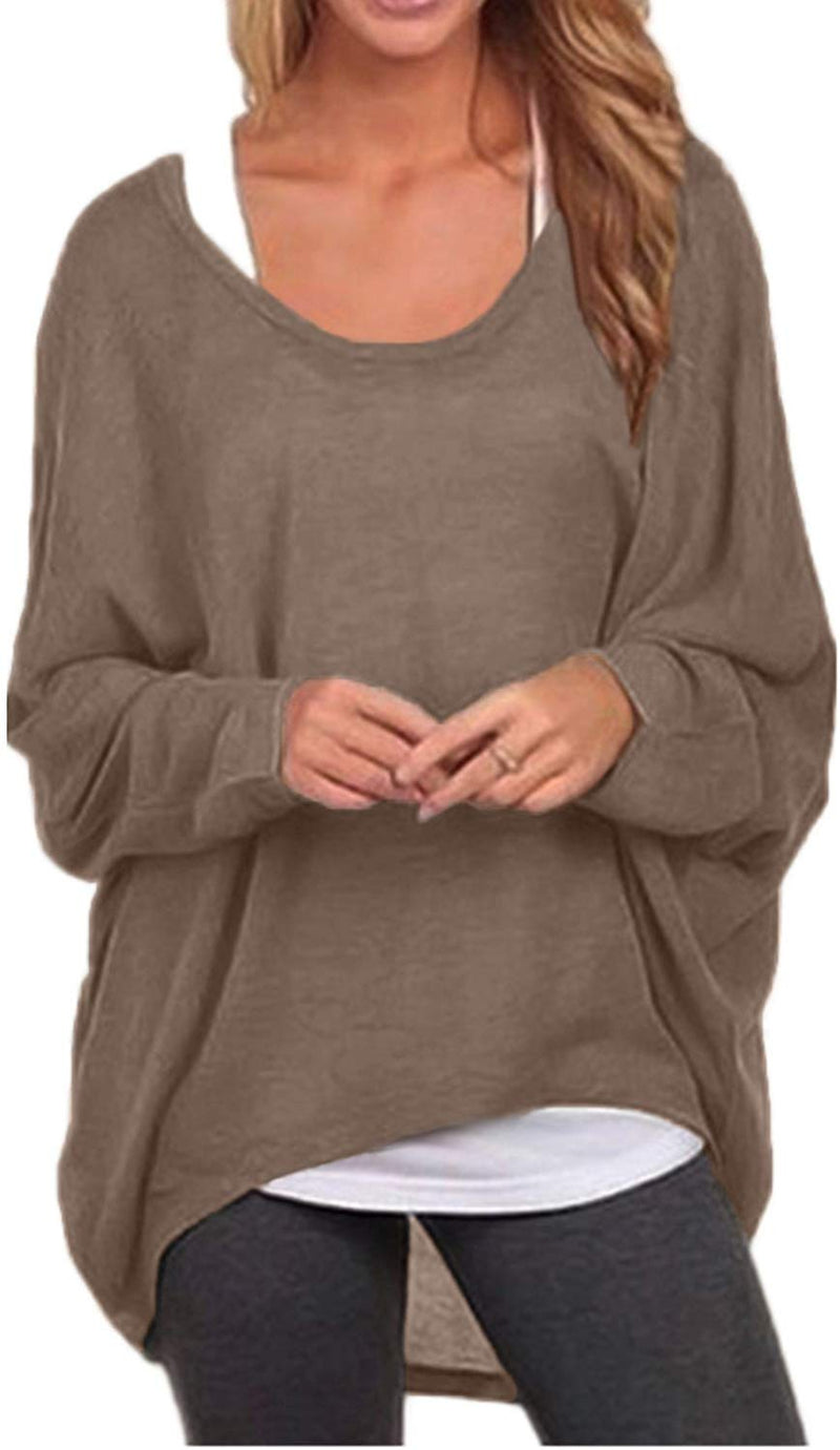 Women's Batwing Sleeve Off Shoulder Loose Oversized Baggy Tops Sweater –  Annabella Creations