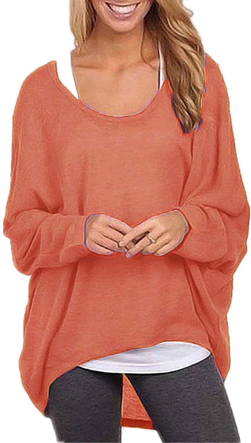 Women's Batwing Sleeve Off Shoulder Loose Oversized Baggy Tops Sweater –  Annabella Creations