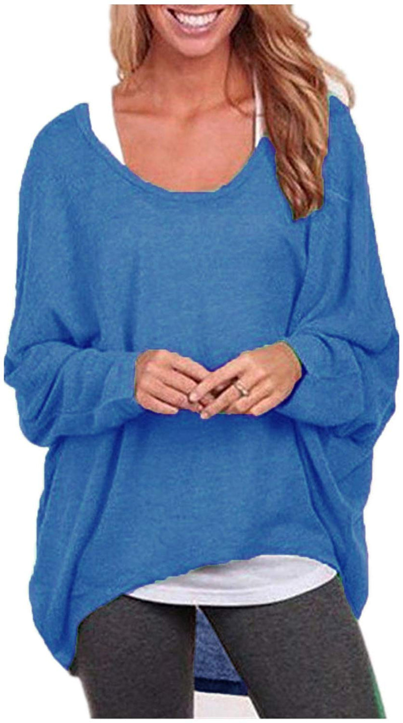 Women's Batwing Sleeve Off Shoulder Loose Oversized Baggy Tops Sweater –  Annabella Creations