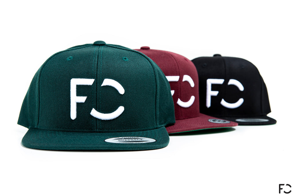 Future Classic Team snapback hats front photo - spruce, maroon, black