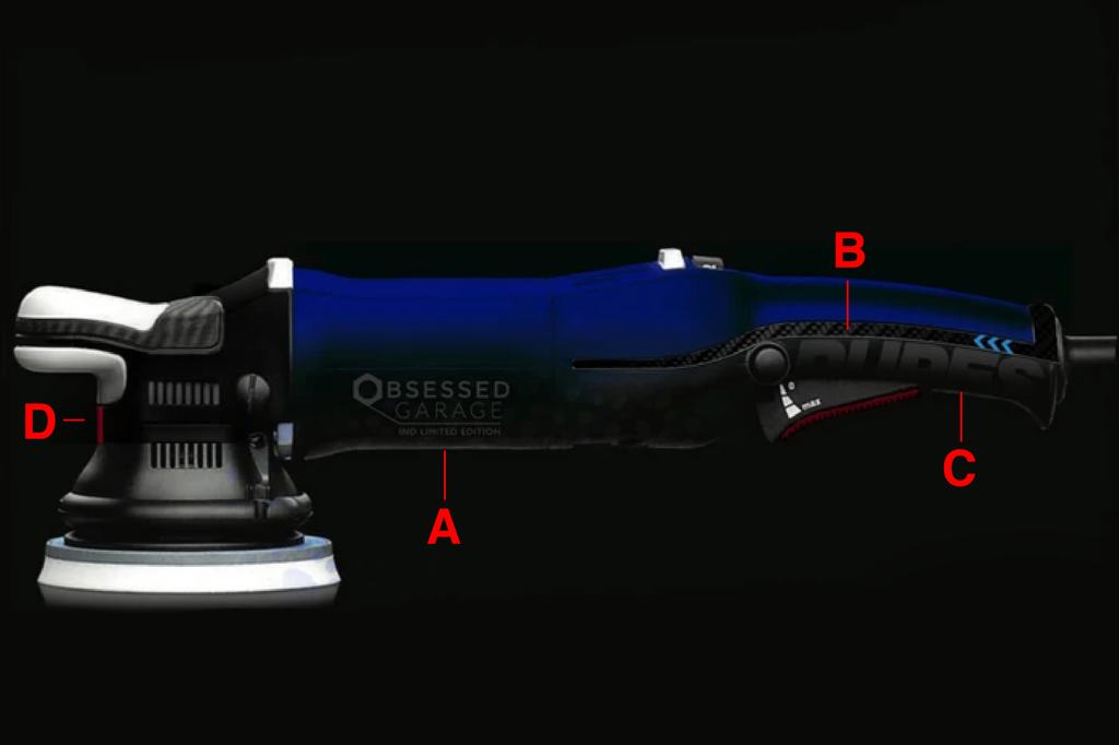 Custom rupes polisher design for Obsessed Garage and IND Distribution