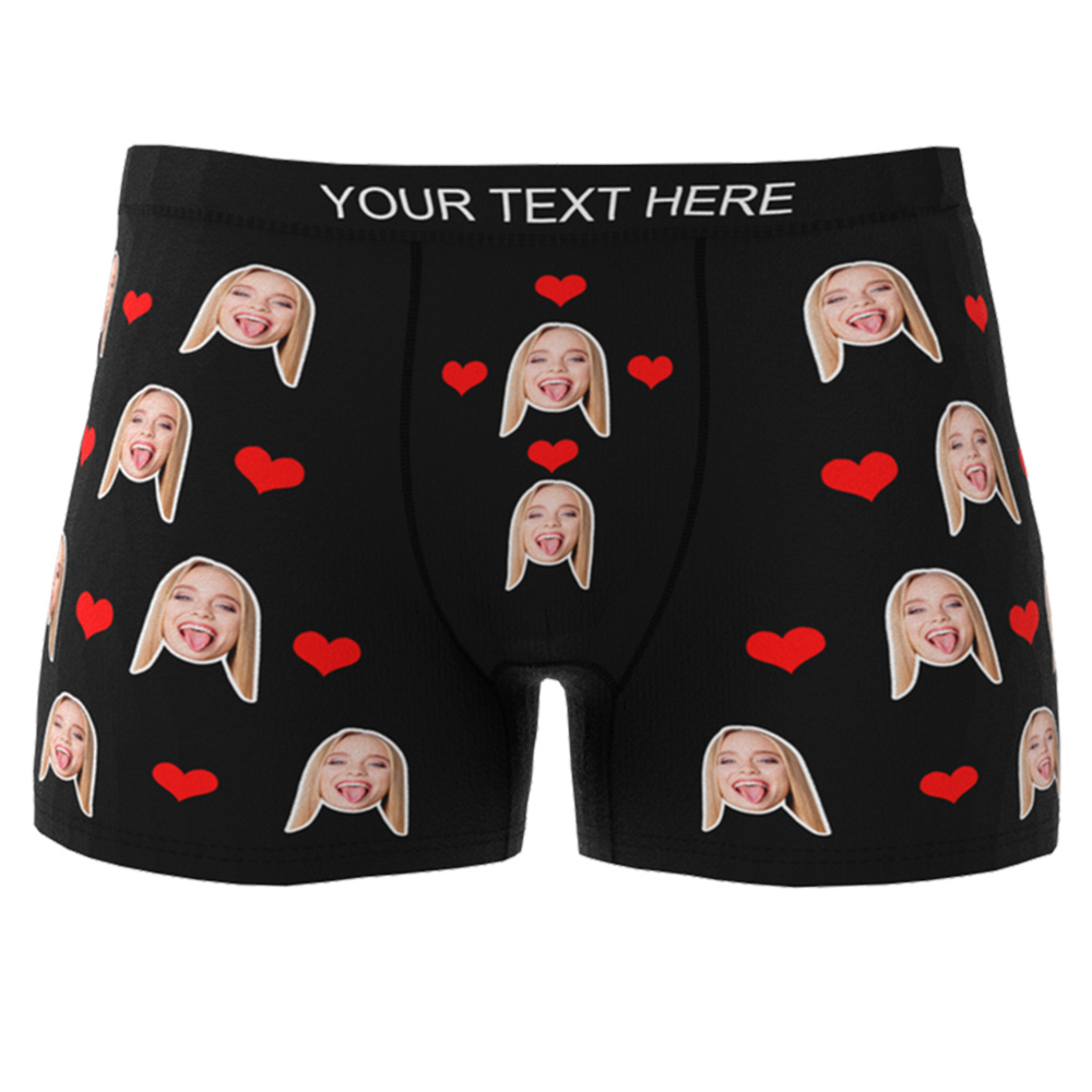 Custom Men's Boxers - Love Theme | MyFaceBoxer