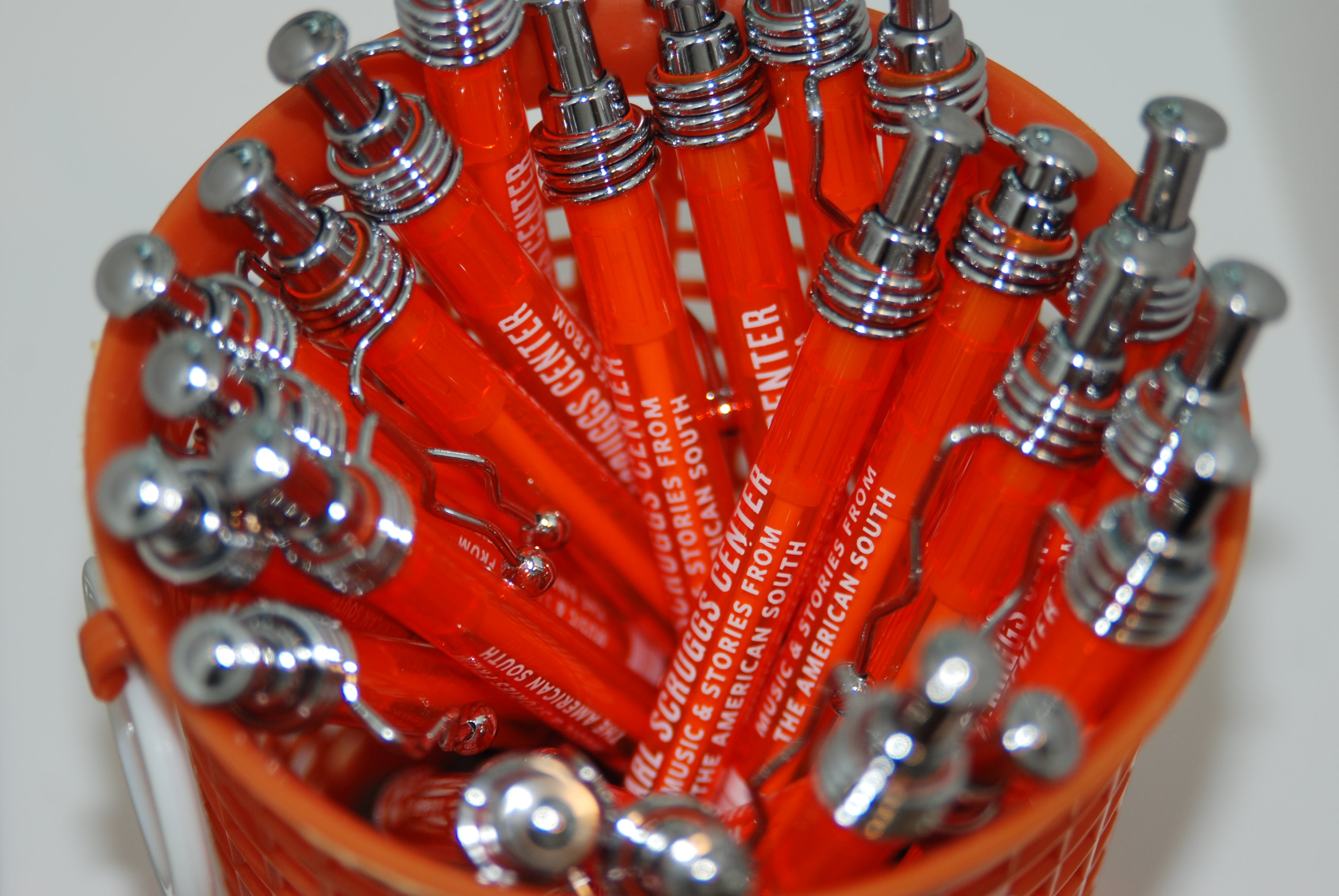 Orange Squiggle Pen