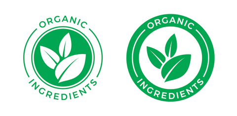 Organic ingredients stamp