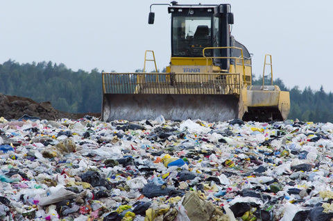 Bulldozer landfill