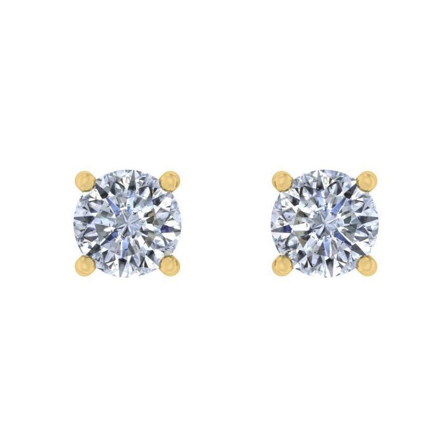 0 50 Ct Timeless Round Solitaire Studs Velvetcase