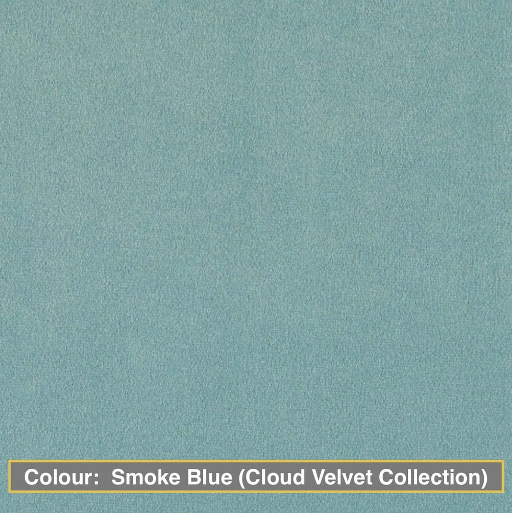 gatsby ottoman colour:  smoke blue (cloud velvet collection)