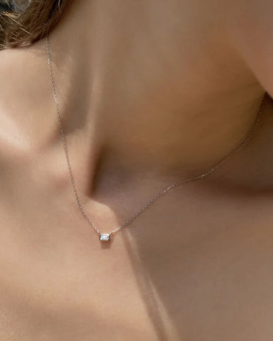 Baguette Diamond Necklace