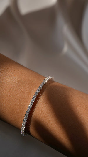 Link Round Diamond Bracelet – Solitaire Jewels
