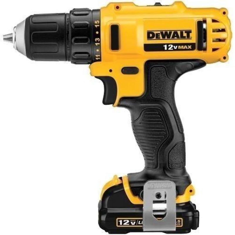 Destornillador inalámbrico 12 V DeWALT DCD700C2B3 Casco de Oro