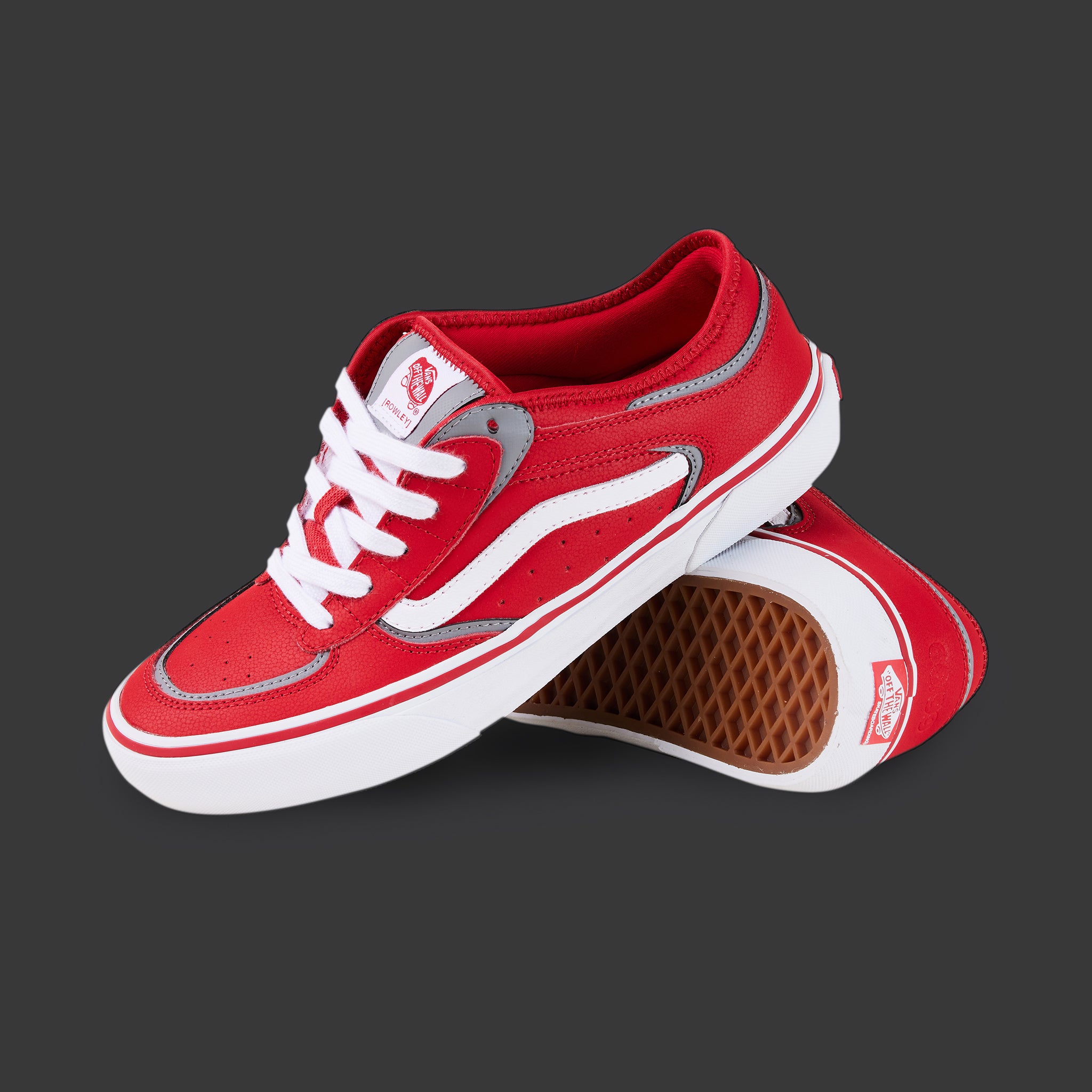 1) VANS Rowley PRO Classic - Red/White 