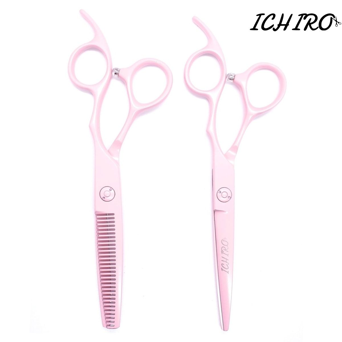 Ichiro Pastel Pink Hair Cutting & Thinning Scissor Set