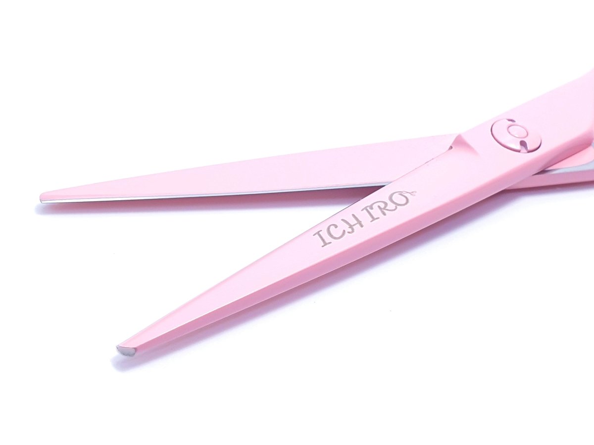 Ichiro Pastel Pink Hair Cutting & Thinning Set With Anti-Static Combs