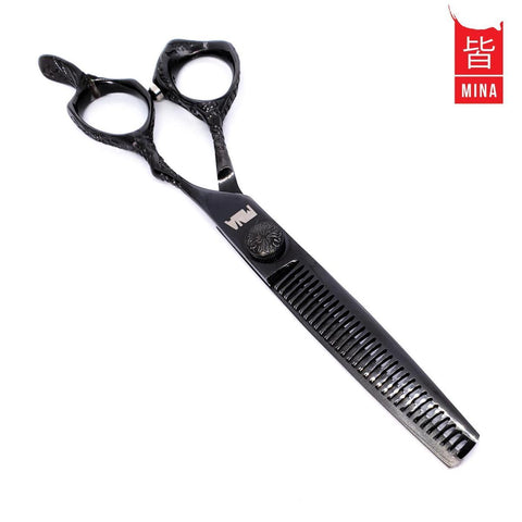 The best Mina thinning scissor with a black design