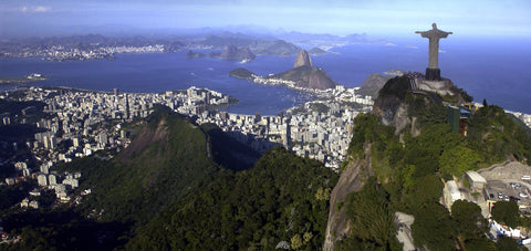 El horizonte de la ciudad de Río de Janeiro, Brasil