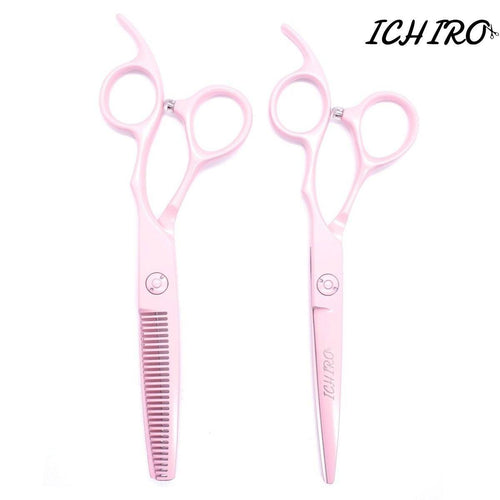 Ichiro Pastel Pink Hairdressing Scissor Set - Japan Scissors