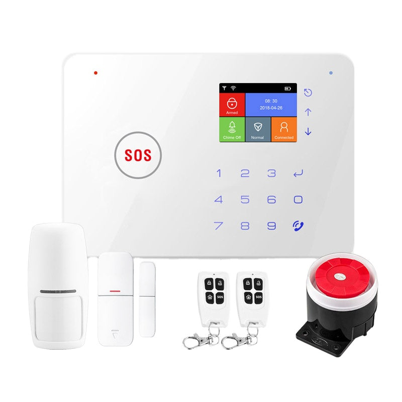 Sistema de alarma de seguridad inalámbrico Tuya WiFi GSM Tuya, control de  aplicación, compatible con  Alexa y Google Home, compatible con  acceso