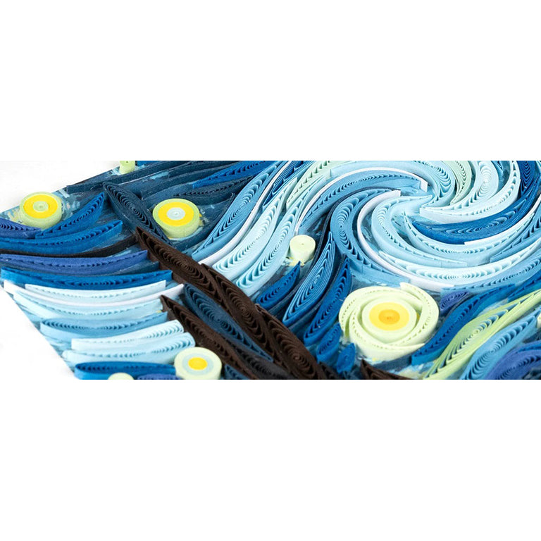 Van Gogh Starry Night Quilled Greeting Card