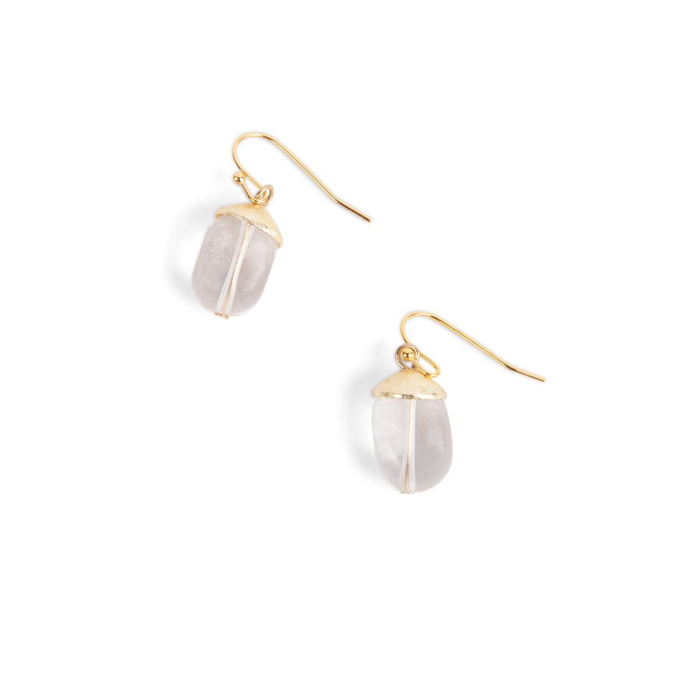 Parthian Bead Quartz Earrings