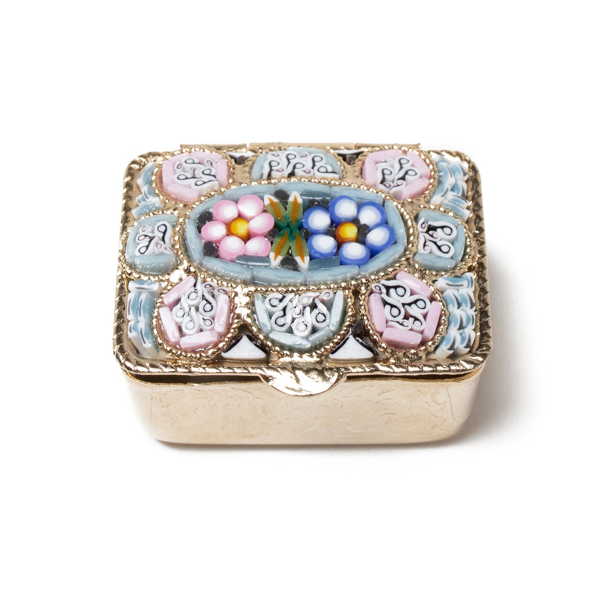 Murano Glass Mosaic Pill Box - Rectangular