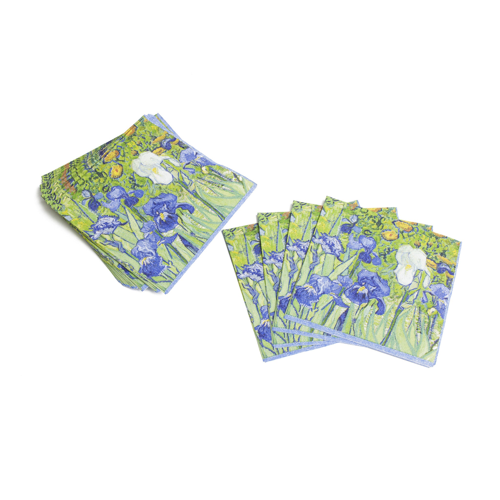 Van Gogh Irises Paper Cocktail Napkins