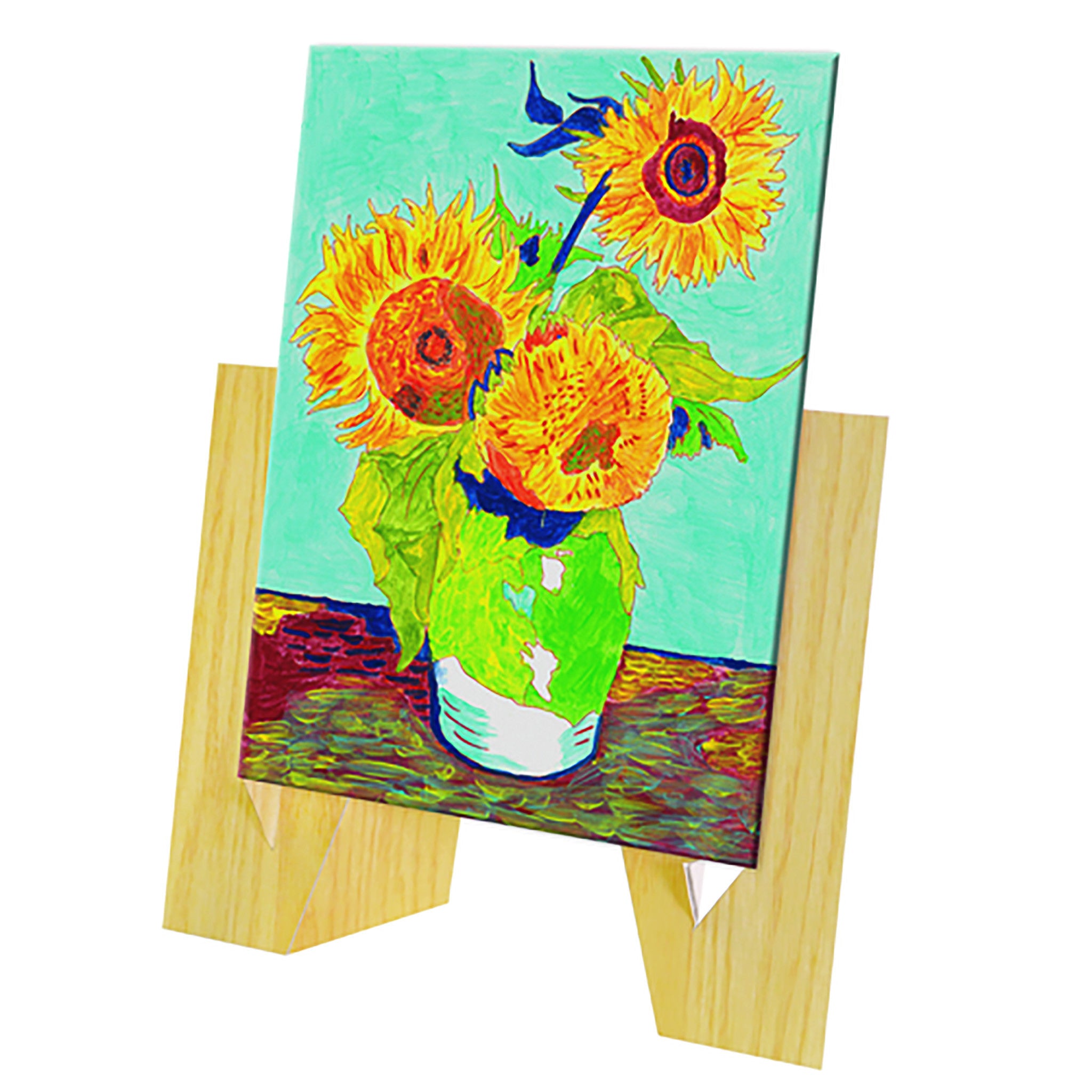 Paint-by-Number Guided Art Set - Van Gogh's Sunflowers