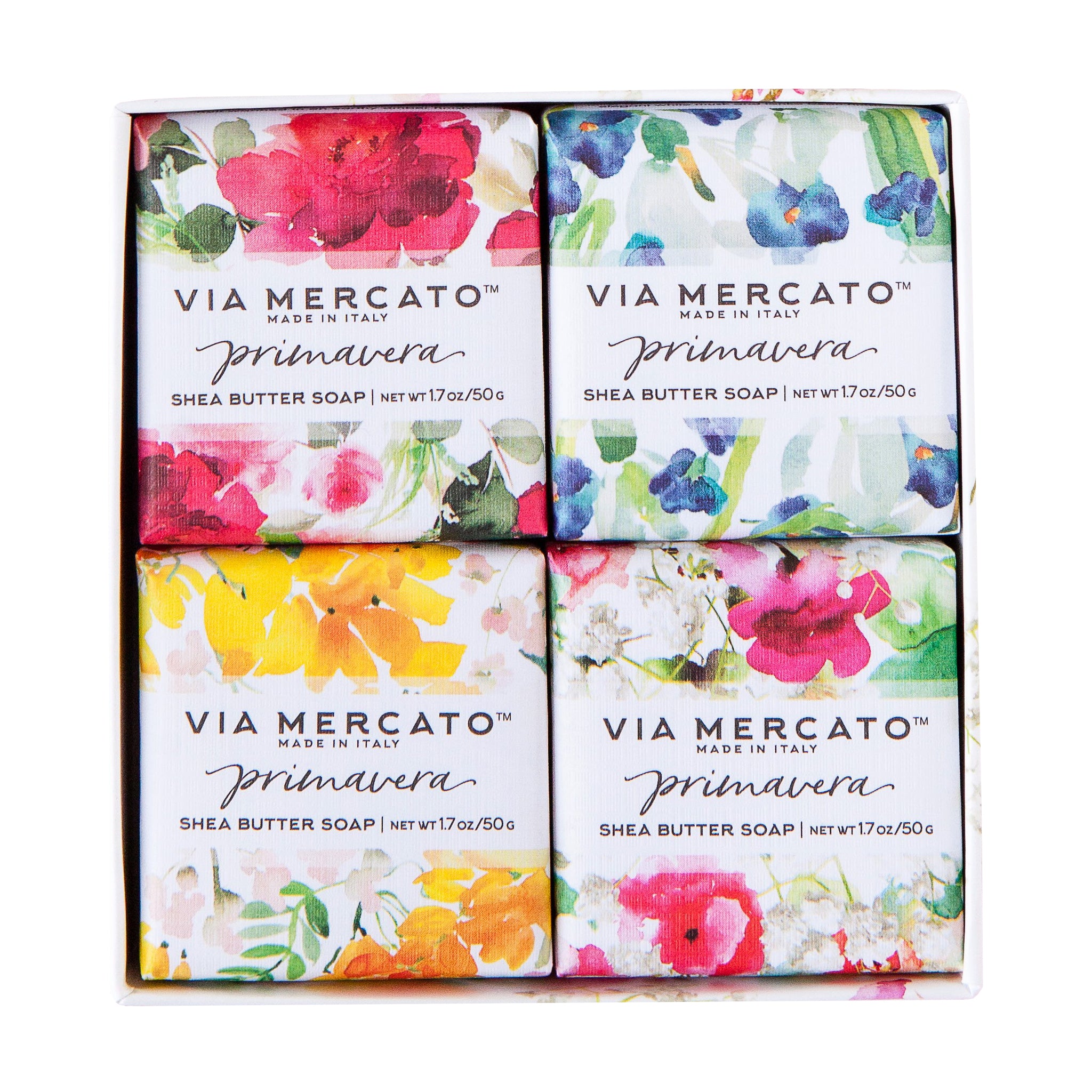 Via Mercato Primavera Soap Set - Spring Flowers