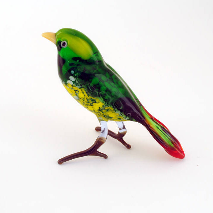 Art Glass Bird - Green Finch