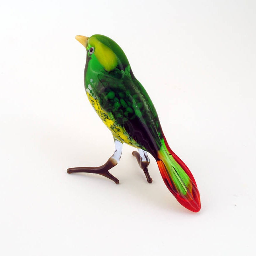 Art Glass Bird - Green Finch