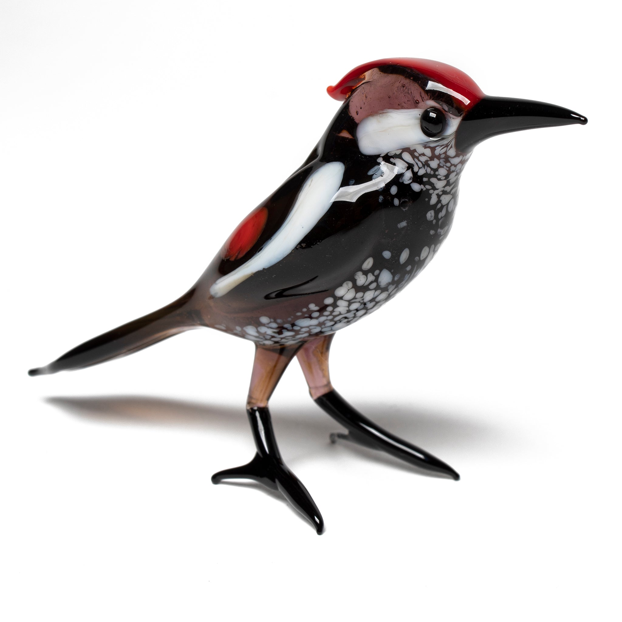 Art Glass Bird - Woodpecker