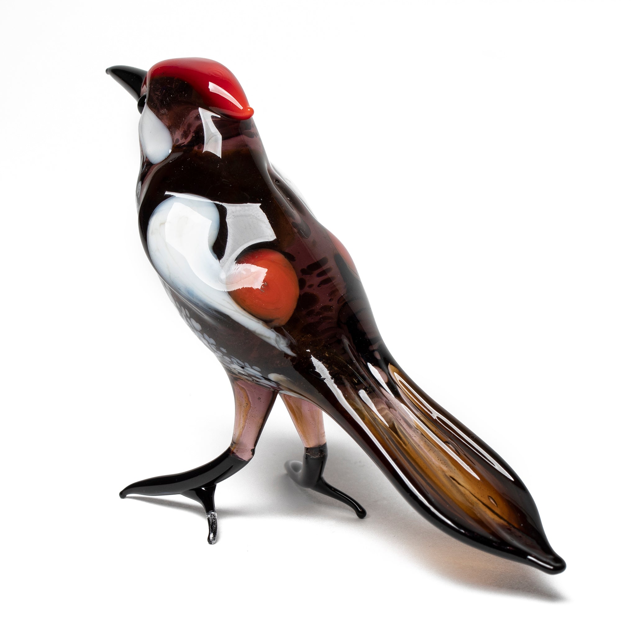 Art Glass Bird - Woodpecker