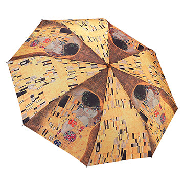 Klimt's The Kiss Reverse Close Folding Umbrella