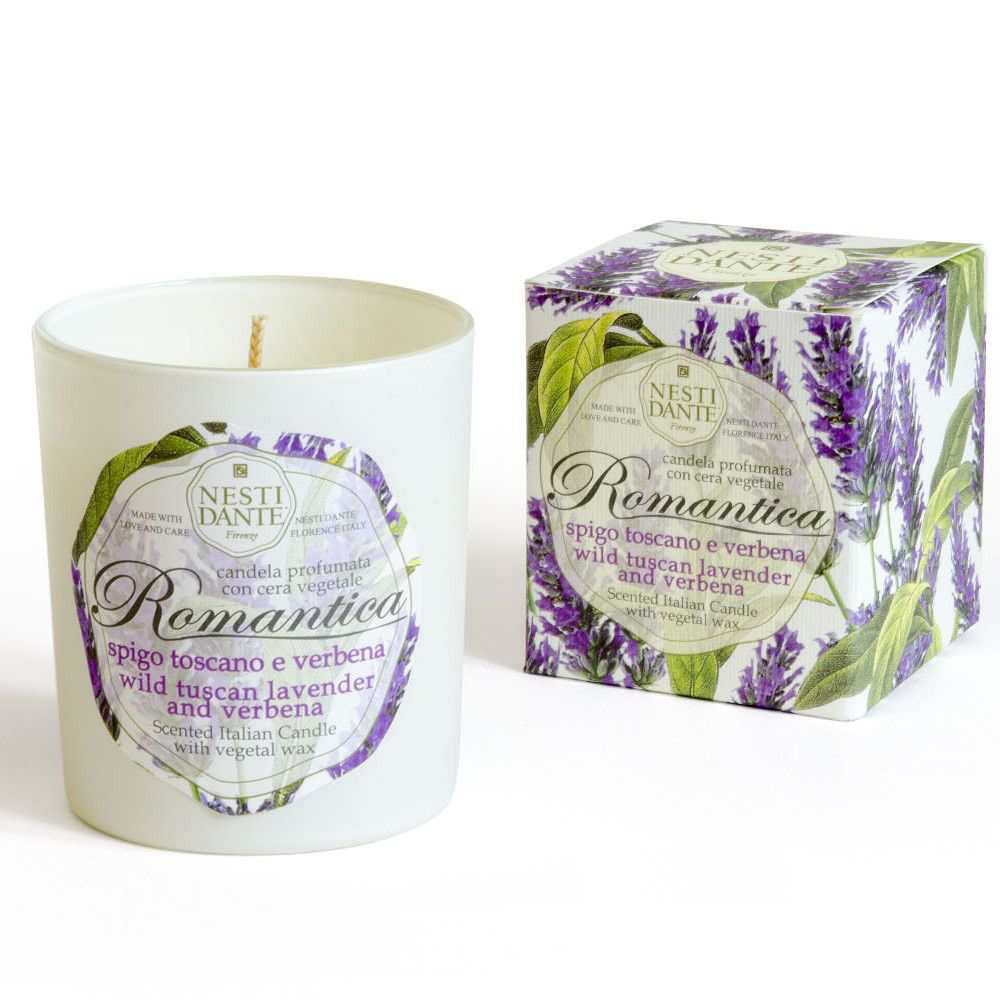 Romantica Scented Candle in Wild Tuscan Lavender and Verbena