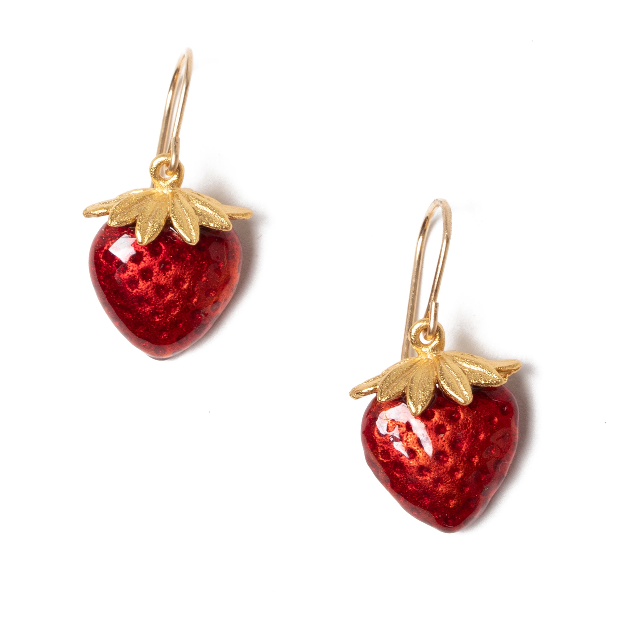 Petite Strawberry Earrings