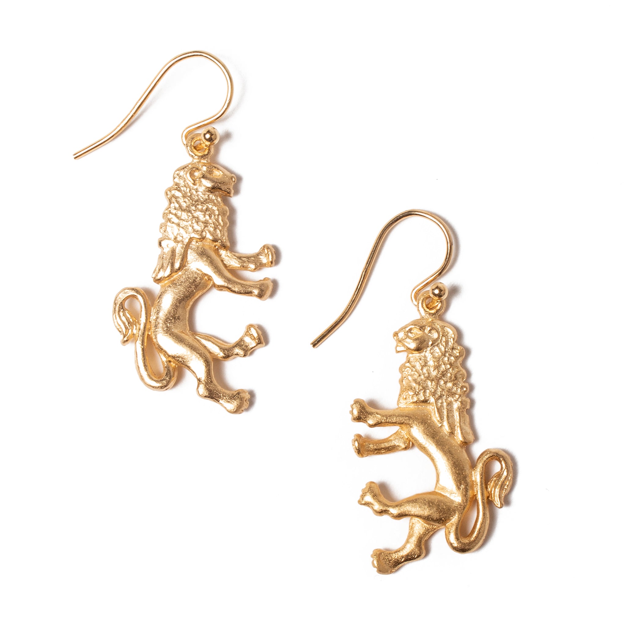 Lion Charm Earrings