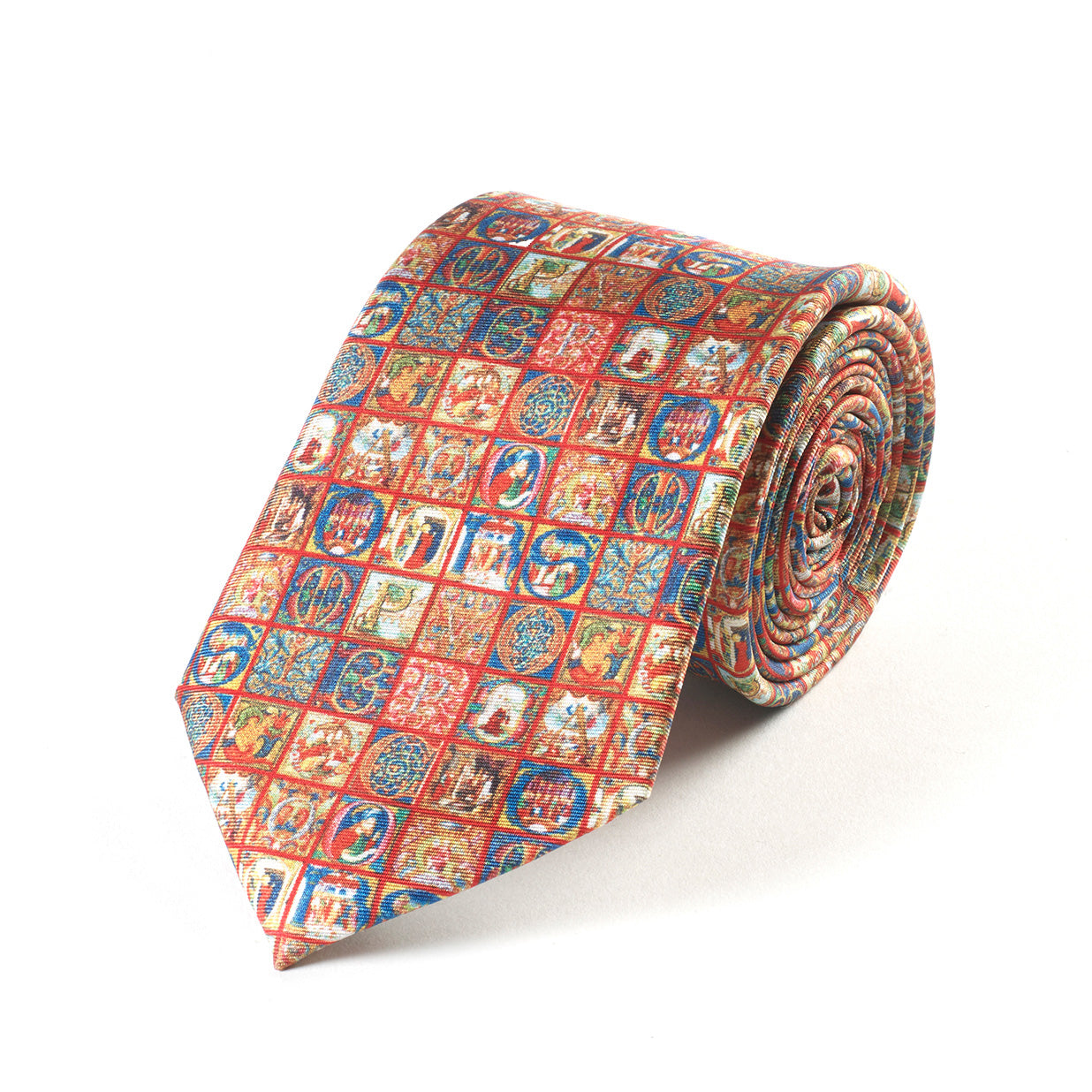 Medieval Alphabet Tie