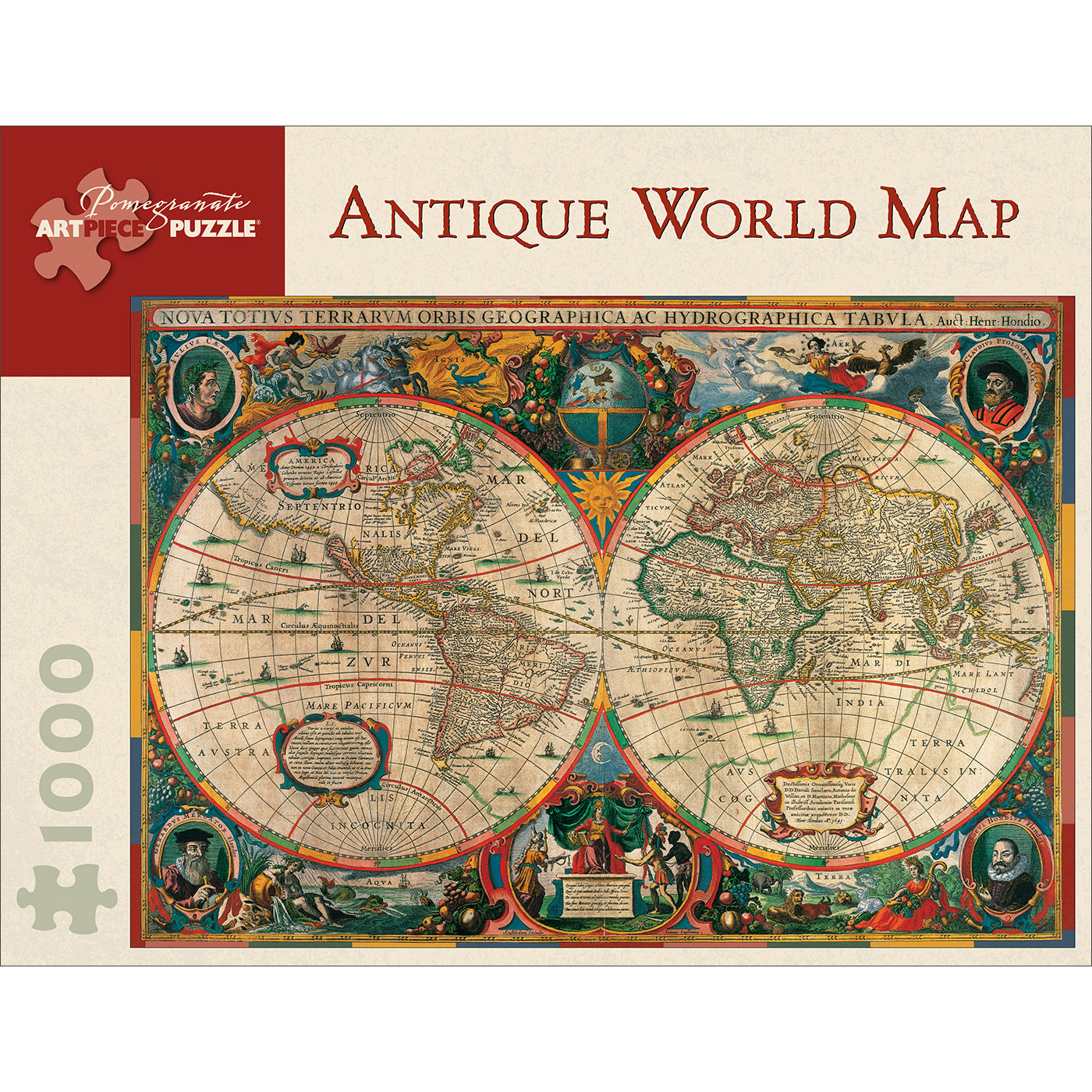 Antique World Map Puzzle - 1,000 Pieces