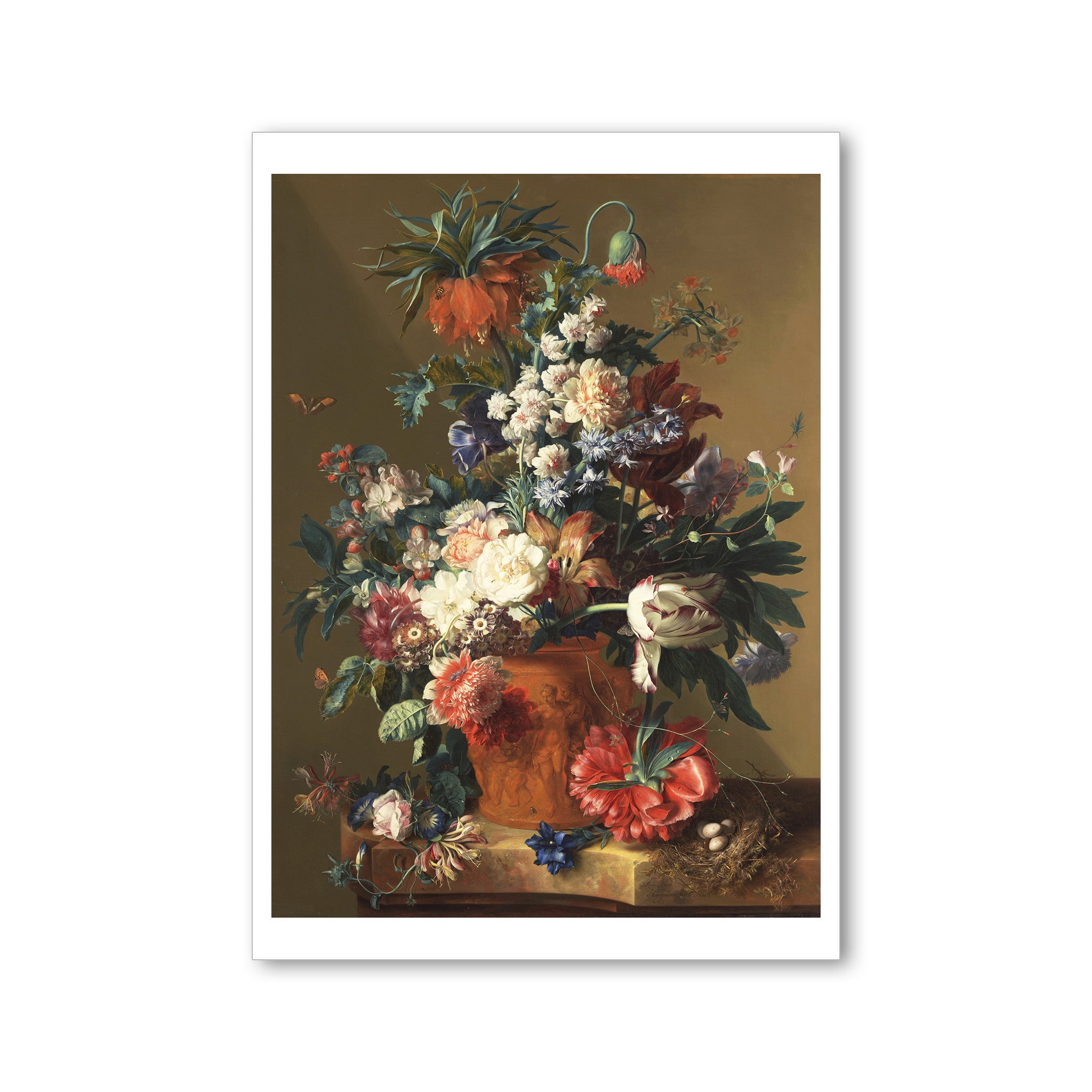 Van Huysum - Vase of Flowers - Postcard