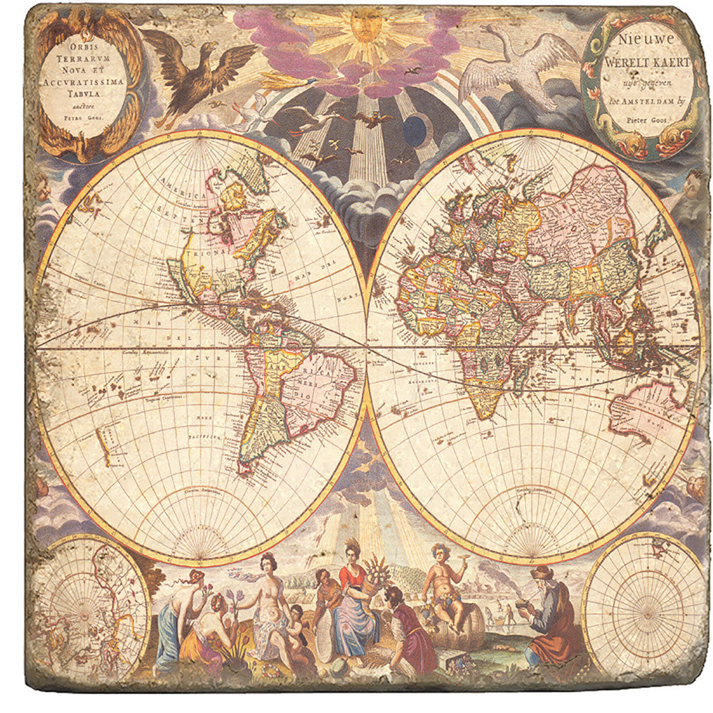 Vintage Map Coasters