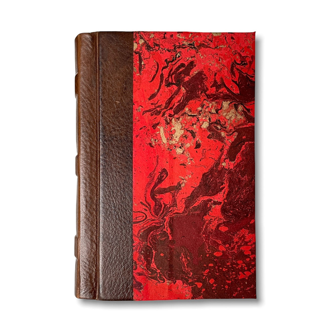 Red Leather Marble Sketchbook