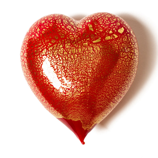 Handblown Murano Glass Heart - Large - Getty Museum Store