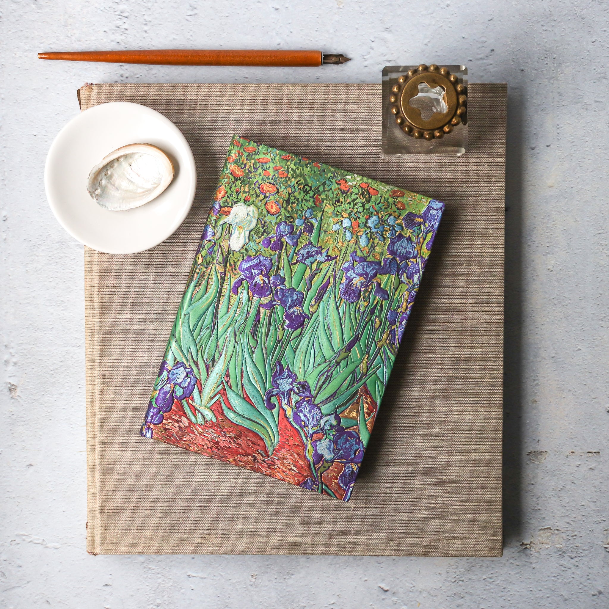 Midi Unlined Journal - Van Gogh Irises