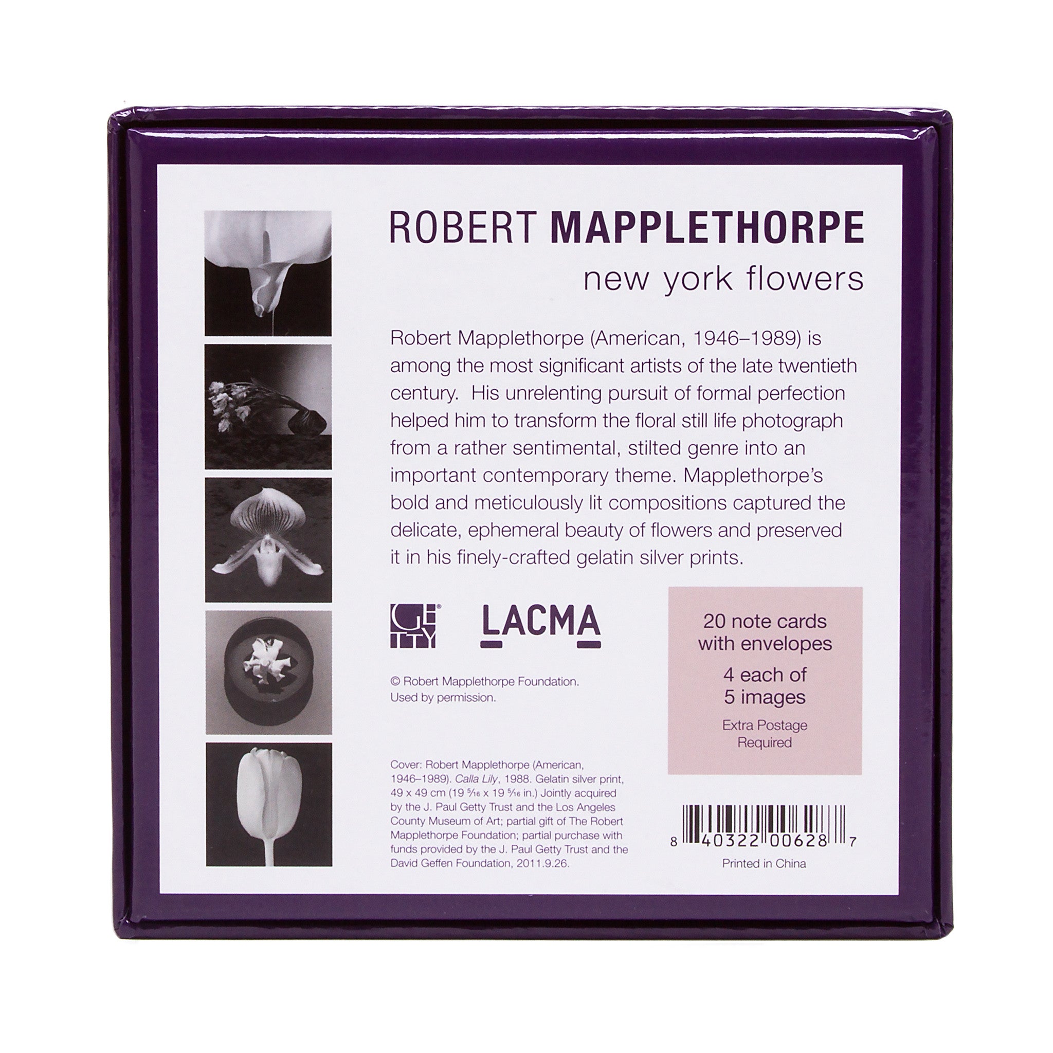 Robert Mapplethorpe New York Flowers Boxed Note Cards