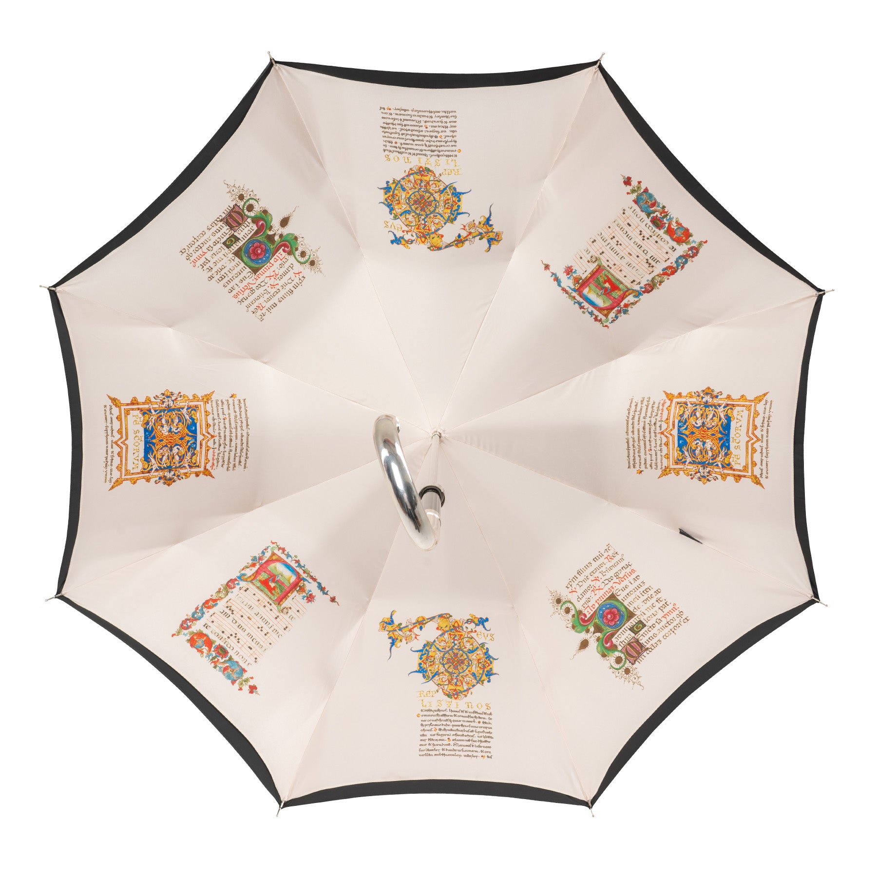 Illuminated Manuscript Umbrella - Black